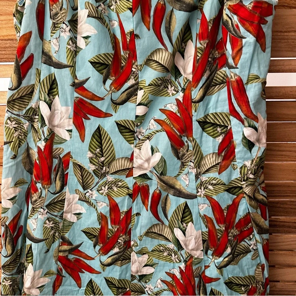 Show Me Your MuMu Teal Spicy Pepper Prim Midi Sundress size XXL - Picture 4 of 8